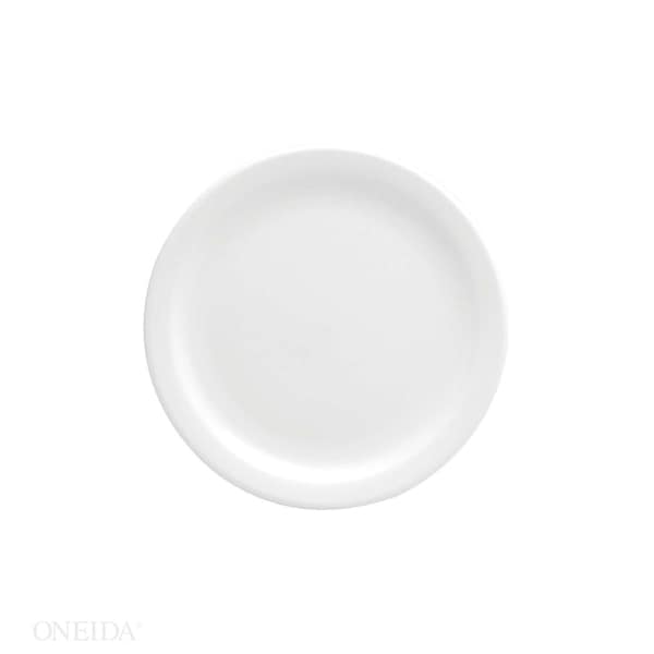 Oneida Oneida 6.375" Buffalo Bright White Narrow Rim Plate, PK36 F8000000118 - main
